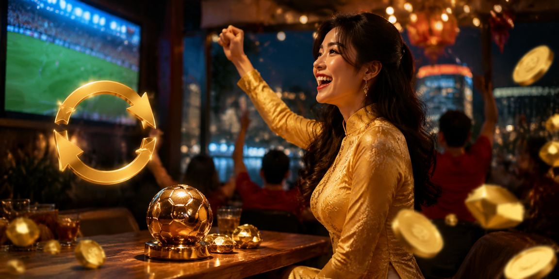 Cô gái áo dài Hà Nội nhận thưởng hoàn tiền từ chương trình khuyến mãi trực tuyến