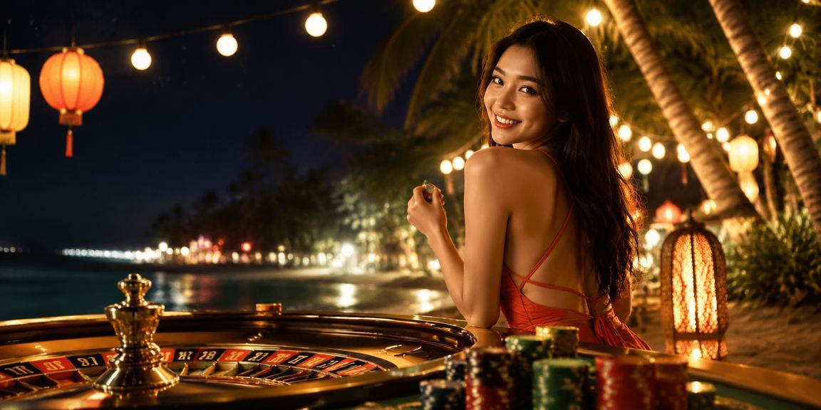 Cảnh Hội An về đêm với người chơi truy cập casino online qua điện thoại