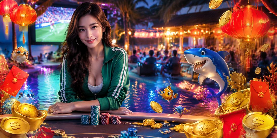 Phong bì đỏ may mắn và đèn lồng biểu tượng khuyến mãi Tết tại Mũi Né